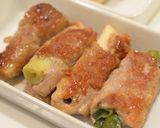 豚ひれの葱巻きゆず風味のおろしかぶ添え作り方3写真