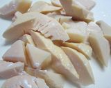 鶏もも肉とタケノコの豆板醤マヨ炒め✩作り方2写真