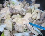 鶏もも肉とタケノコの豆板醤マヨ炒め✩作り方7写真