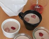 簡単♪　秘密のとろける苺ココアプリン作り方5写真