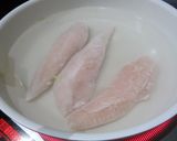 ささみとキャベツの胡麻和え（油揚げ添）作り方2写真