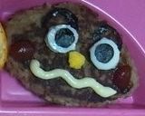 お子様のお祝い*カレーパンマンハンバーグ作り方8写真