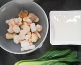 シーフードミックスと豆腐のとろみ煮作り方1写真