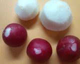 紅白菊花蕪！はちみつ明太ソース【お節に】作り方2写真