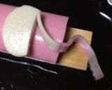 おせちに、簡単巳年のヘビとバラ飾りきり作り方4写真