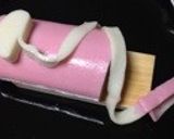 おせちに、簡単巳年のヘビとバラ飾りきり作り方5写真
