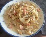 ベーコンときのこのクリームスパゲッティ作り方8写真