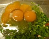 簡単☆定番☆ニラにんじん入り卵焼き☆作り方4写真