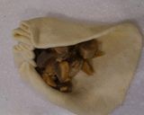 筑前煮リメイク☆お好み焼き粉で中華まん作り方6写真