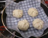 筑前煮リメイク☆お好み焼き粉で中華まん作り方7写真
