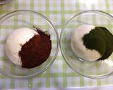 チョコと抹茶のやわらか白玉ホットミルク作り方3写真