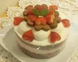 ココアスポンジの♪いちごムースケーキ作り方18写真