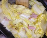 白菜とハムのミルク煮作り方2写真
