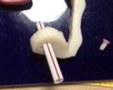 #干支かまぼこ　お正月の巳年の飾り切り作り方5写真