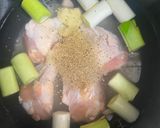 炊飯器で簡単！手羽元出汁のサラサラお粥作り方1写真