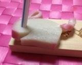 子供に安心　可愛い立ちうさぎ飾りきり作り方5写真