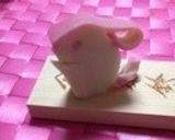 子供に安心　可愛い立ちうさぎ飾りきり作り方7写真