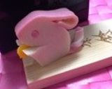 子供に安心　可愛い立ちうさぎ飾りきり作り方8写真