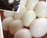 簡単☆煮卵 煮玉子風☆味付け酢卵作り方1写真