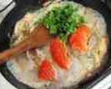 きのことサーモンのミルクパスタ作り方5写真
