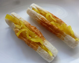 ちくわと沢庵のマヨチー焼き作り方2写真