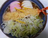 年越しそば・長ねぎたっぷり、海老天入り作り方9写真