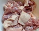 東京(関東)風♡お雑煮用の鶏肉作り方1写真