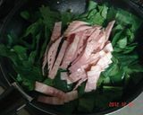 ほうれん草とベーコンのソテー丼作り方3写真
