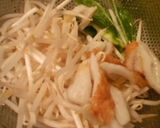 ステーキの付合せにはモヤシをメインで、作り方1写真