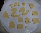 干支クッキー２０１３年☆ヘビ年ver.作り方2写真