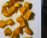 カボチャのごまみそホットミルク作り方1写真