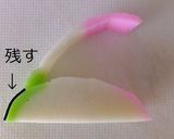 ☆★☆三色蒲鉾☆★☆ 飾り切り作り方1写真
