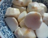 里芋手鞠の柚子味噌ワンスプーン【お節に】作り方1写真