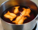 ♪年越しそば餅入りエビエビかきあげのせ♪作り方2写真