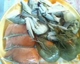 寒い夜には…〆は饂飩で！俺流の海鮮寄せ鍋作り方3写真