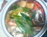 寒い夜には…〆は饂飩で！俺流の海鮮寄せ鍋作り方5写真