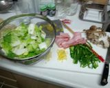 白菜とゆずのペペロンチーノ作り方1写真