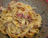 手打ちパスタで濃厚カルボナーラ♪作り方8写真
