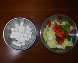 ピリ辛★　はんぺんとキャベツの味噌炒め作り方1写真