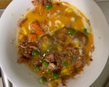 レンジ簡単中華風梅タコライス味炒飯弁当作り方7写真