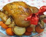 クリスマスに☆おこわ入りローストチキン作り方13写真