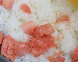 アボカドめんたいおむすび作り方2写真