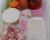 土鍋で玉子とじ雑煮作り方1写真