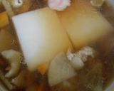 土鍋で玉子とじ雑煮作り方7写真