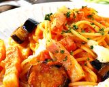 茄子＆ベーコンのモッツァレラトマトパスタ作り方8写真