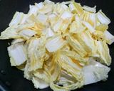 ＊白菜の胡麻ドレ炒め＊作り方1写真