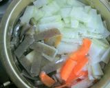♪我が家流いつでも旨い新巻鮭入お雑煮♪　作り方6写真