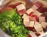 まぐろとセリの辛子味噌和え。作り方5写真