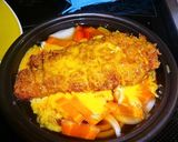 タジン鍋で作るカツ卵とじ作り方8写真