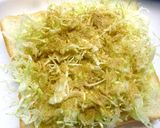せん切りキャベツ・醤油麹のカレートースト作り方2写真